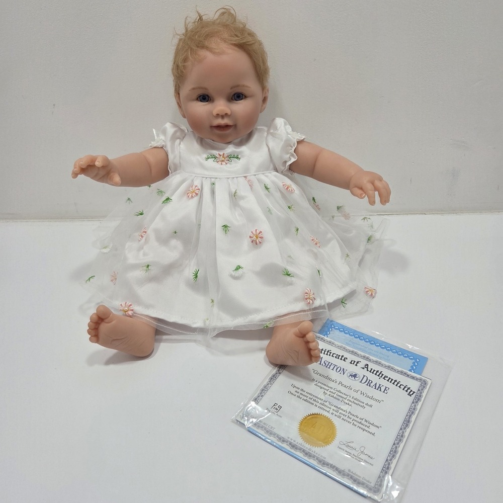 Ashton Drake Grandma's Pearls Of Wisdom Baby Doll
